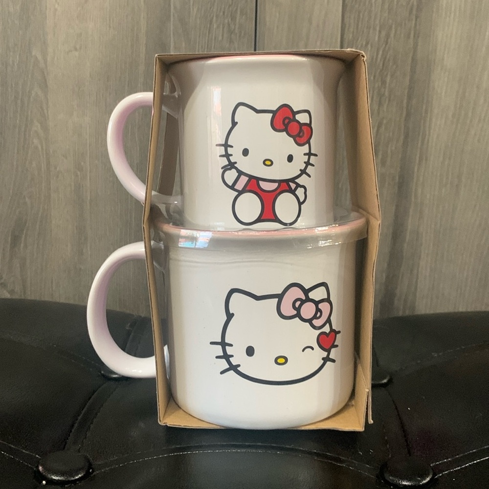 New Hello Kitty Mother's Day Big & Little 2 Piece Coffee Mug Set By Sanrio